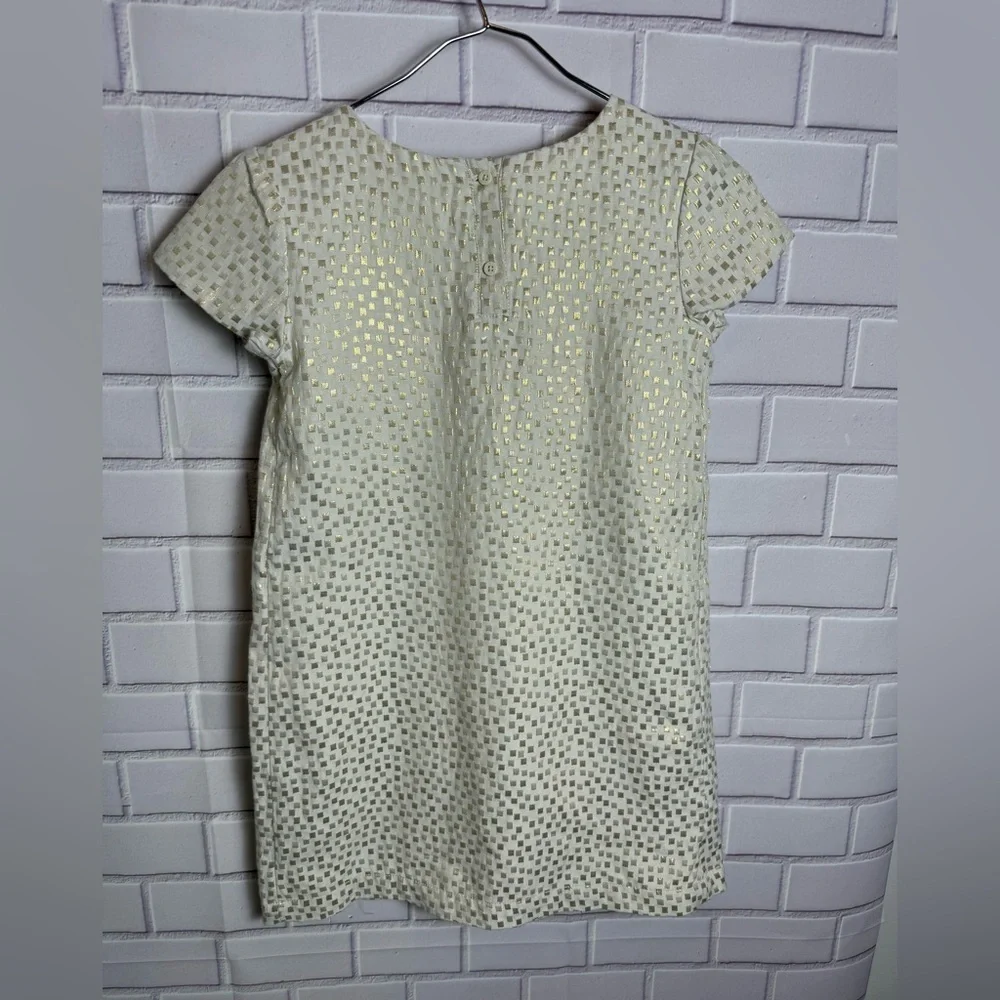 GAP Cream Polka Dot Short Sleeve Dress/girls size M